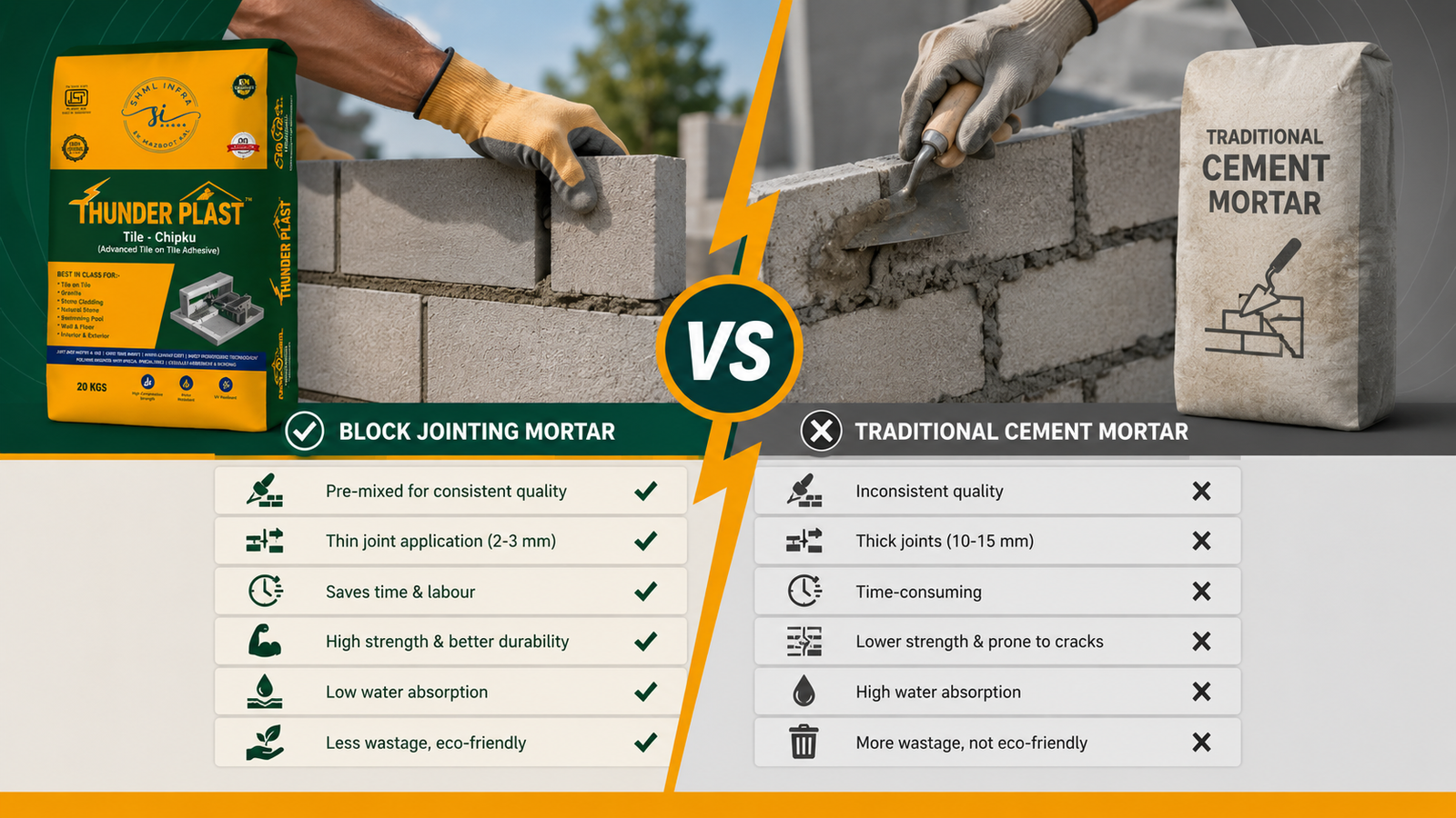 Block Jointing Mortar vs Traditional Cement Mortar: What Works Better?